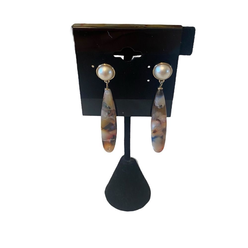 Loft Elegant Multicolor Pearl Drop Earrings
